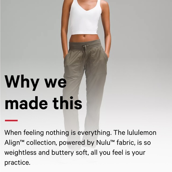 NWOT Lululemon White Align Tank - Picture 3 of 6